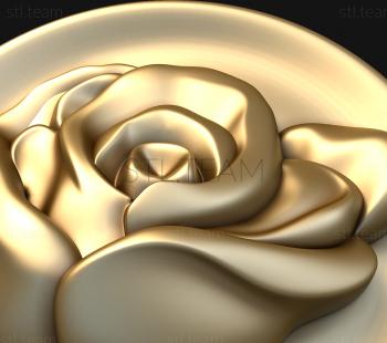3D модель Роза на тарелке (STL)